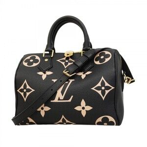 Louis Vuitton Monogram Empreinte Two-Tone Speedy Bandouliere 25 Handbag M5894...